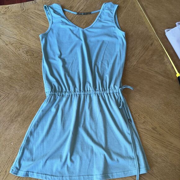 Woman’s Beach Coverup Dress Size XS/S Mint Green Cotton - Picture 2 of 7